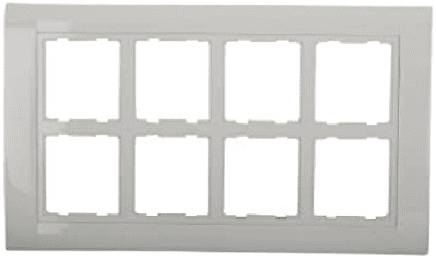 ANCHOR Roma 16 Module Tresa Plate with Frame (White) 34680WH - image 2