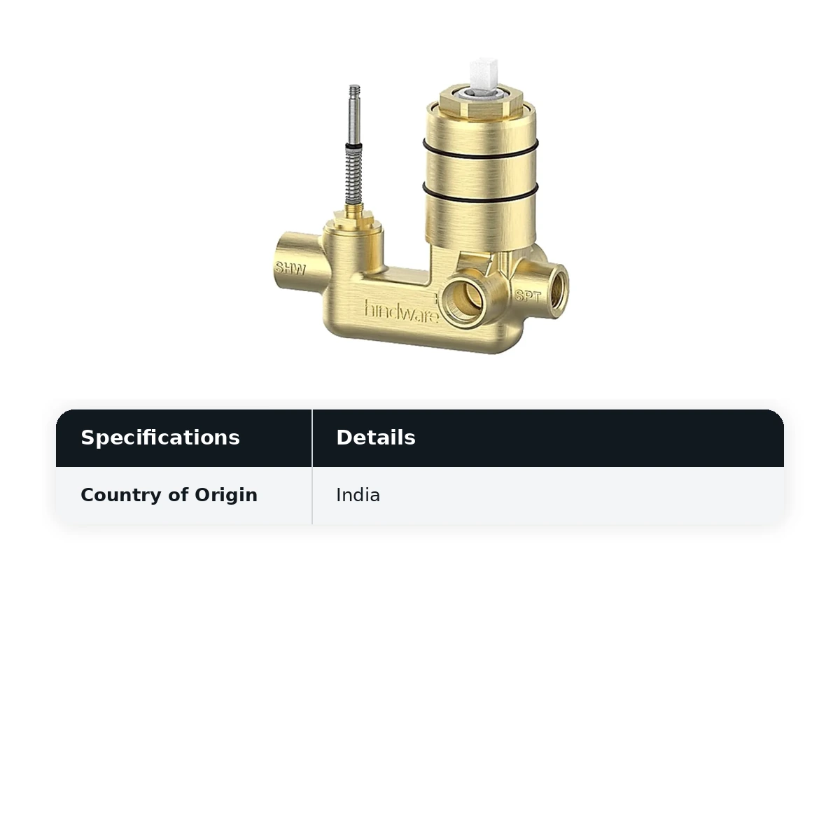 Hindware Body Of Hi-Flow Single Lever Concealed Mixer & Diverter For Bath & Shower System W/O Sleeve Cat. No. : F860107DCP - image 2