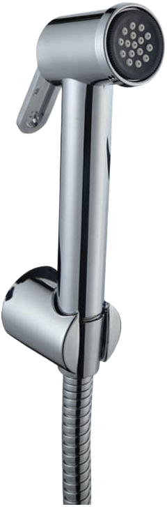 Hindware Element Health Faucet with 1.2 mtr SS Flexible Pipe & Wall Hook, Cat. No.: F160193, Chrome