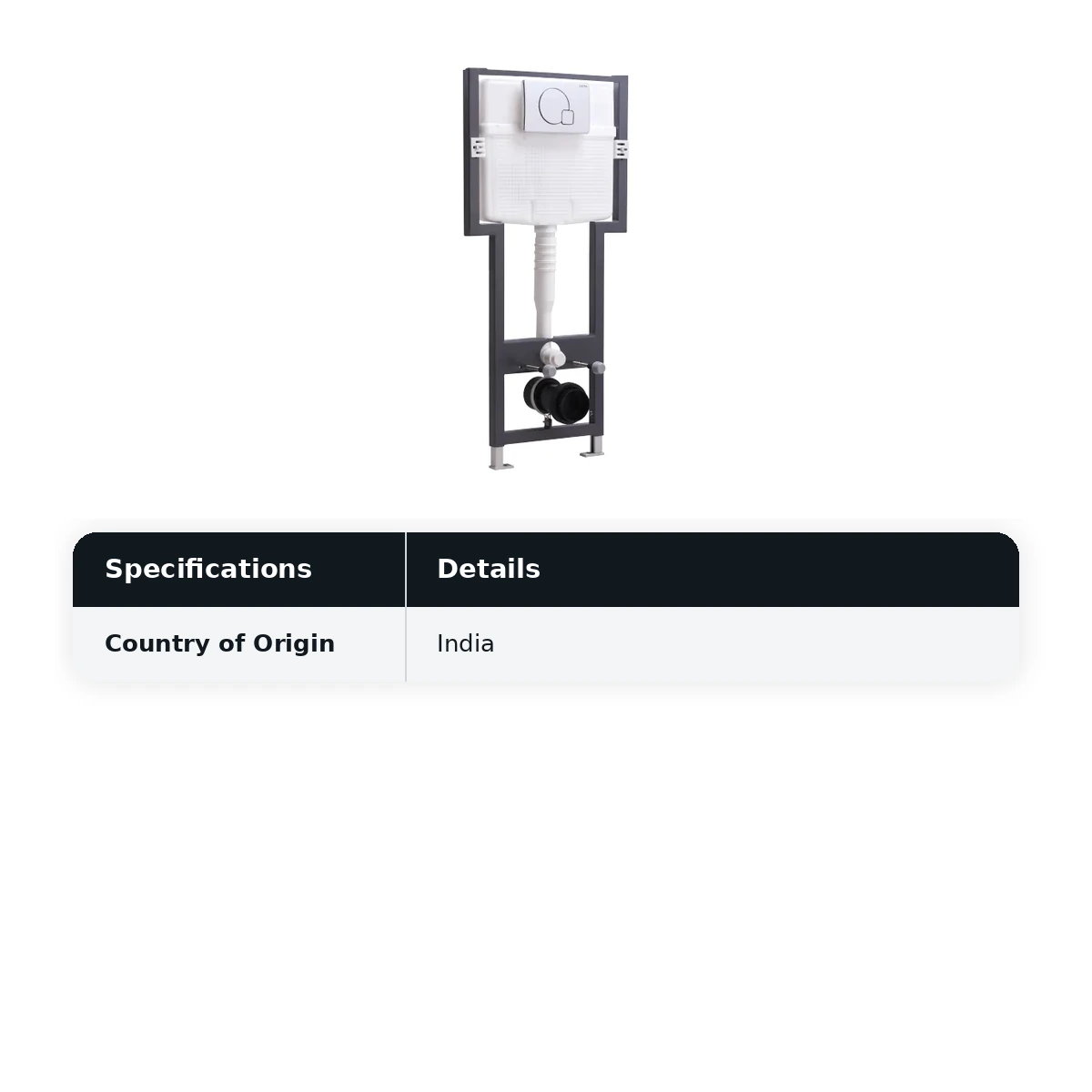 Cera Chevron Concealed Cistern Set with Full Frame (Without Knob) B1110111 - image 2