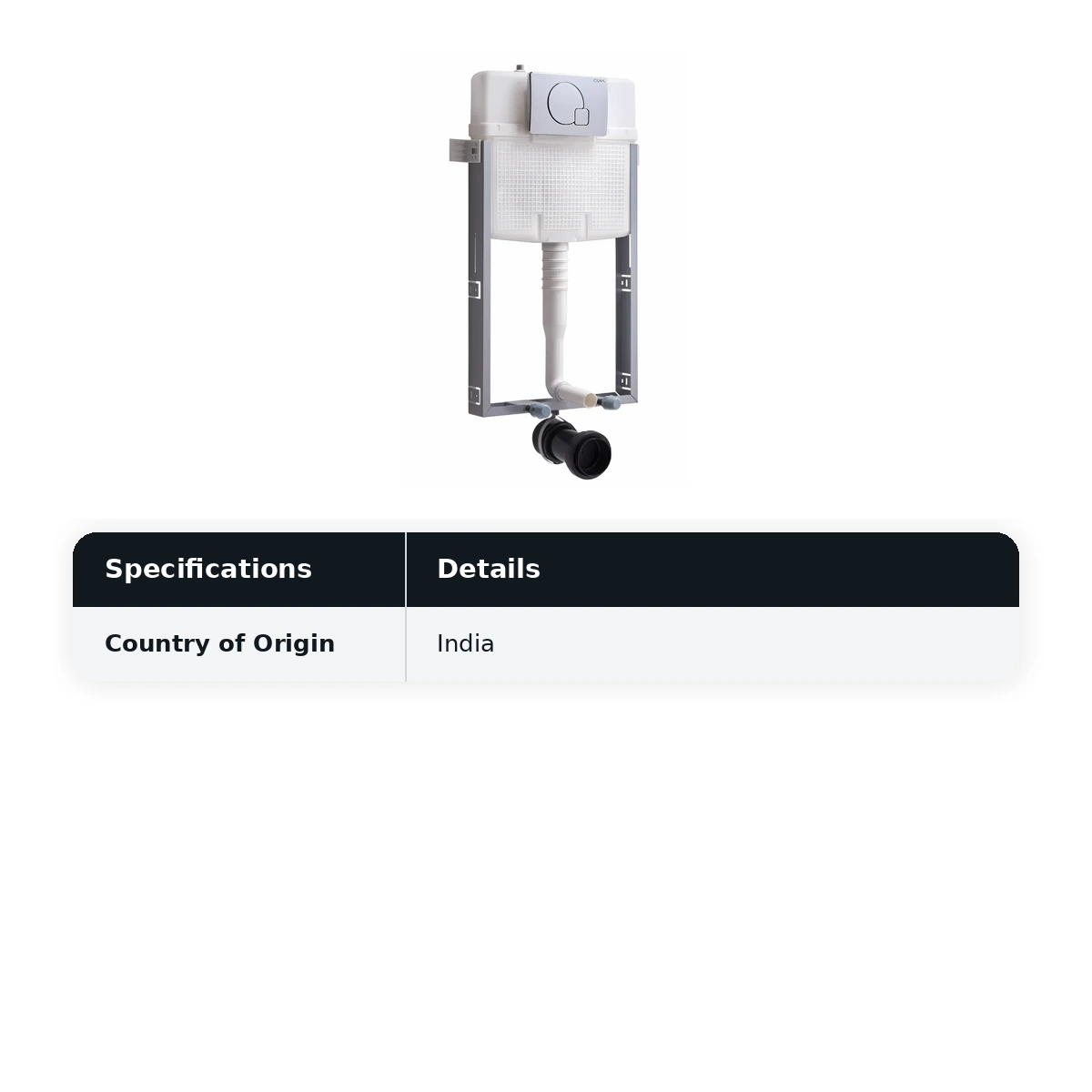 Cera Chevron Concealed Cistern Set with Half Frame (Without Knob) B1110113 - image 2