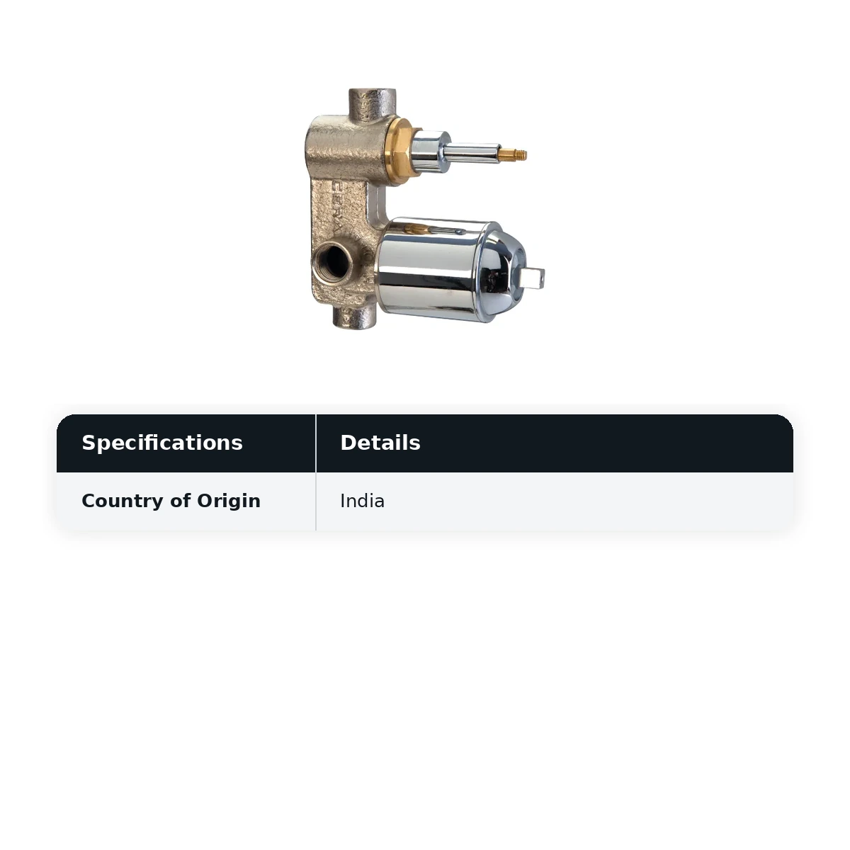 Cera Concealed part for high flow single lever diverter Cat No. : F4030101 - image 2