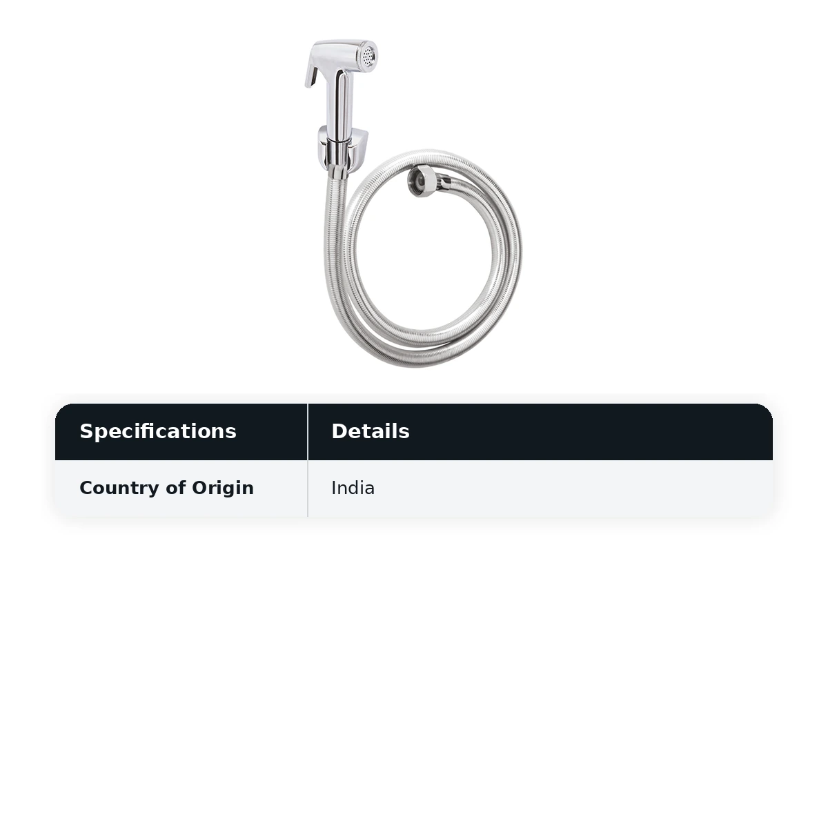 Cera Health faucet ABS body with 1 metre PVC Silver foil connection pipe Cat No.: F8030104 - image 2