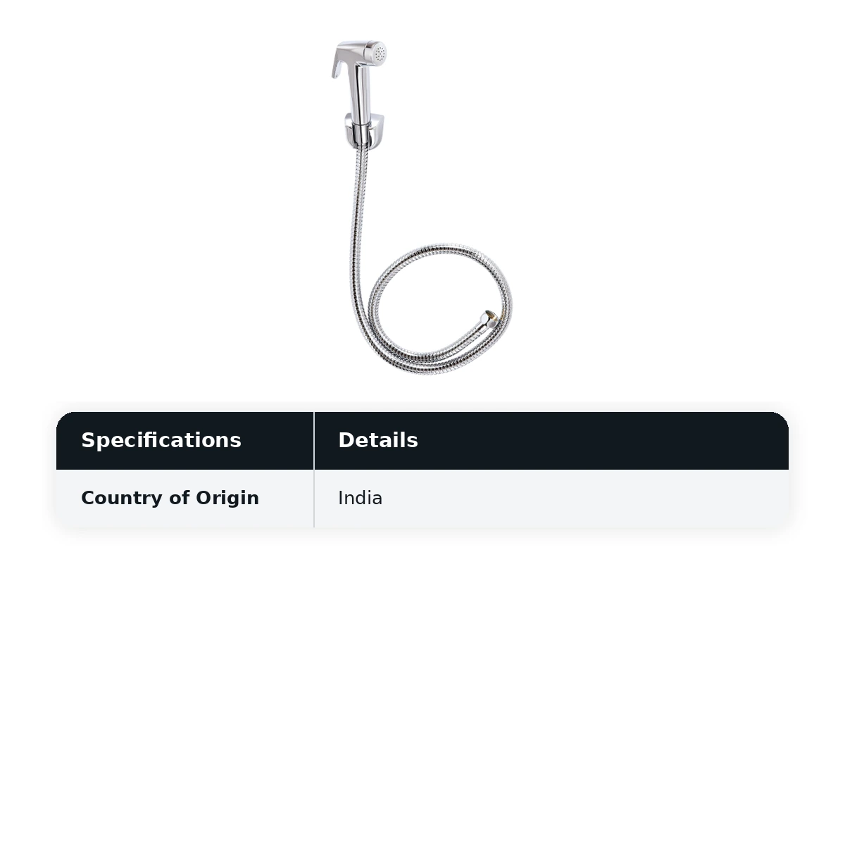 Cera Health Faucet ABS body with 1 meter SS braided connection pipe Cat No.: F8030105AB