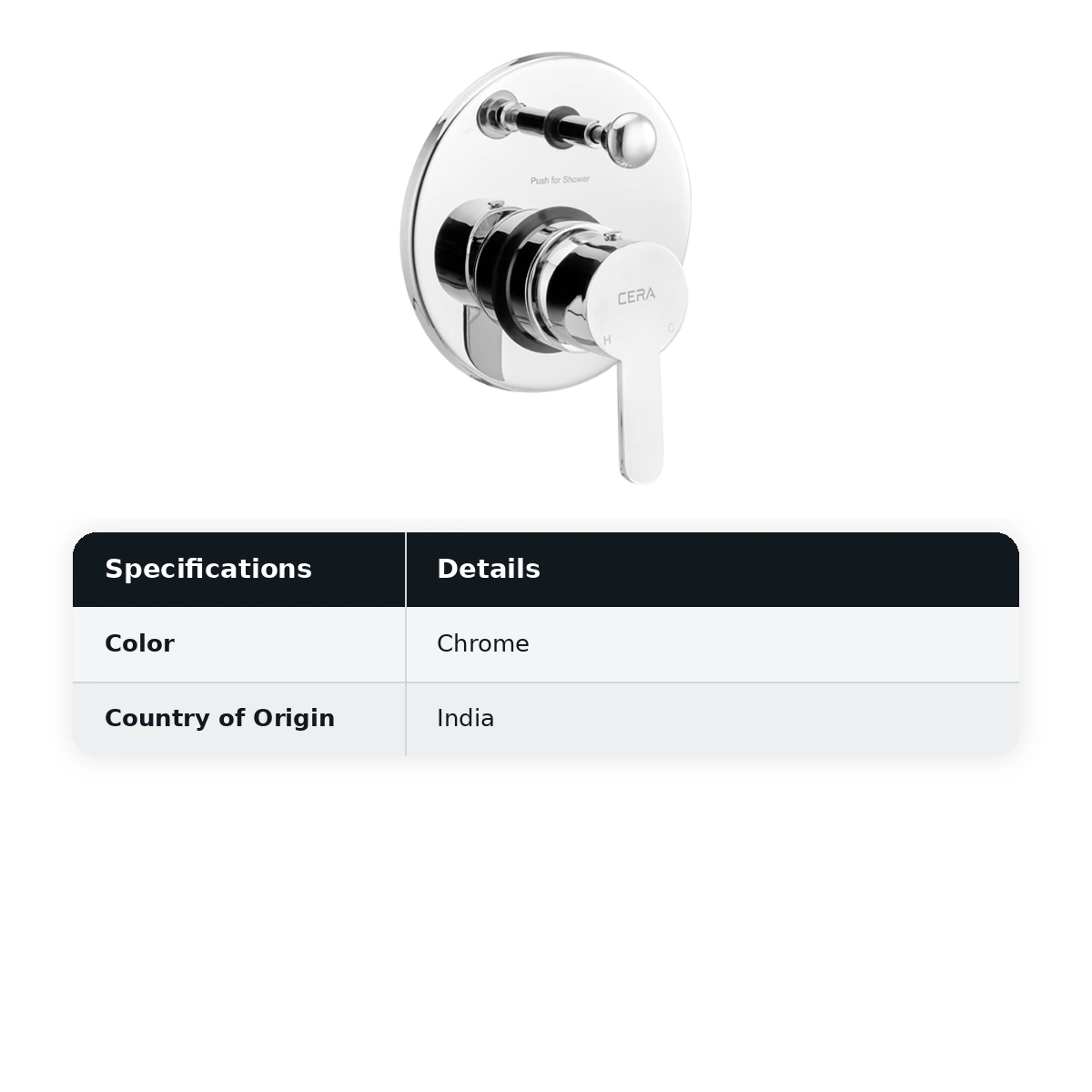 Cera Victor High Flow Single Lever Concealed Diverter, Chrome F1015721 - image 2