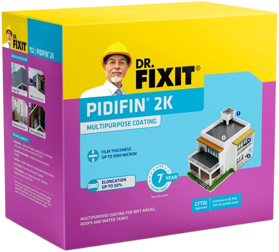 Dr. Fixit (112) Pidifin 2K Waterproof Coating, 3Kg