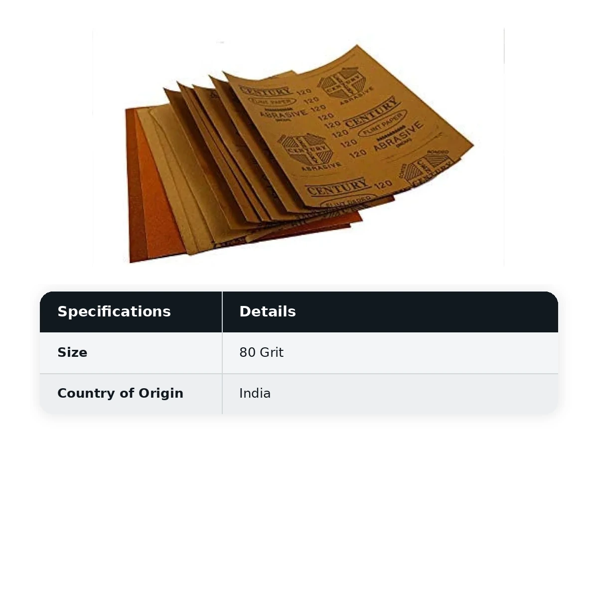 Regional Brand Sanding paper 80 Grit - image 2