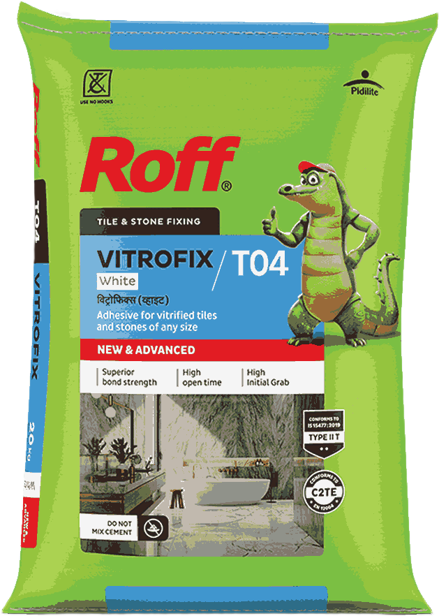 Roff (T04) Vitrofix Adhesive, White, 20Kg Bag