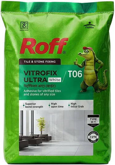 Roff (T06) Vitrofix Ultra Adhesive, White, 20Kg Bag - image 2