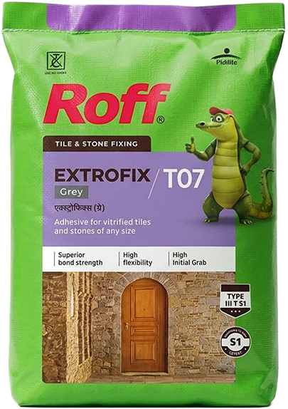 Roff (T07) Extrofix Tile Adhesive, Grey, 20Kg Bag