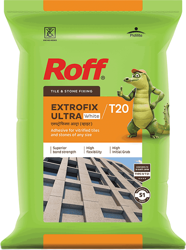 Roff (T20) Extrofix Ultra Adhesive, White, 20Kg Bag - image 2