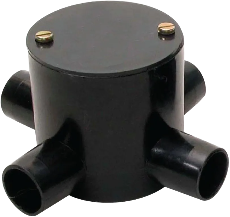 VIP PVC Junction Box Deep (With Lid) 4 way 19/20mm