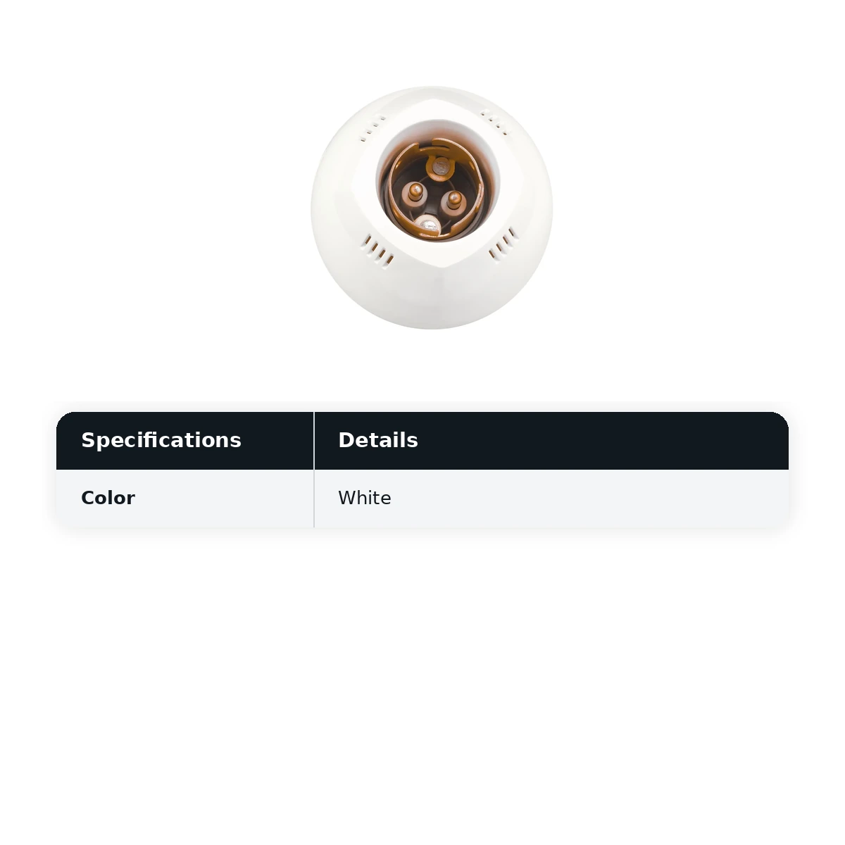 IndoAsian Fancy Batten Bulb Holder, White 698473