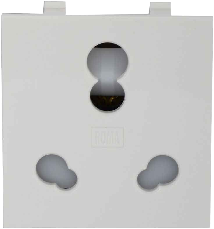 ANCHOR Roma White, 10A/20A, Twin Socket(Heavy Duty) 30828