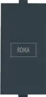 ANCHOR Roma Black, Blank Plate Single 21598MB