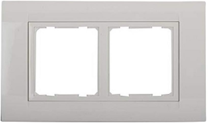 ANCHOR Roma 4 Module Tresa Plate with Frame (White) 30249WH - image 2