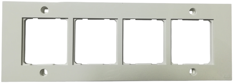 ANCHOR Roma 8 Module Horizontal Deko Single Mounting Plate (White) 30431WH - image 2