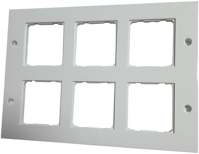 ANCHOR Roma 12 Module Deko Single Mounting Plate (White) 21361WH - image 2