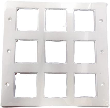 ANCHOR Roma 18 Module Deko Single Mounting Plate (White) 21383WH - image 2