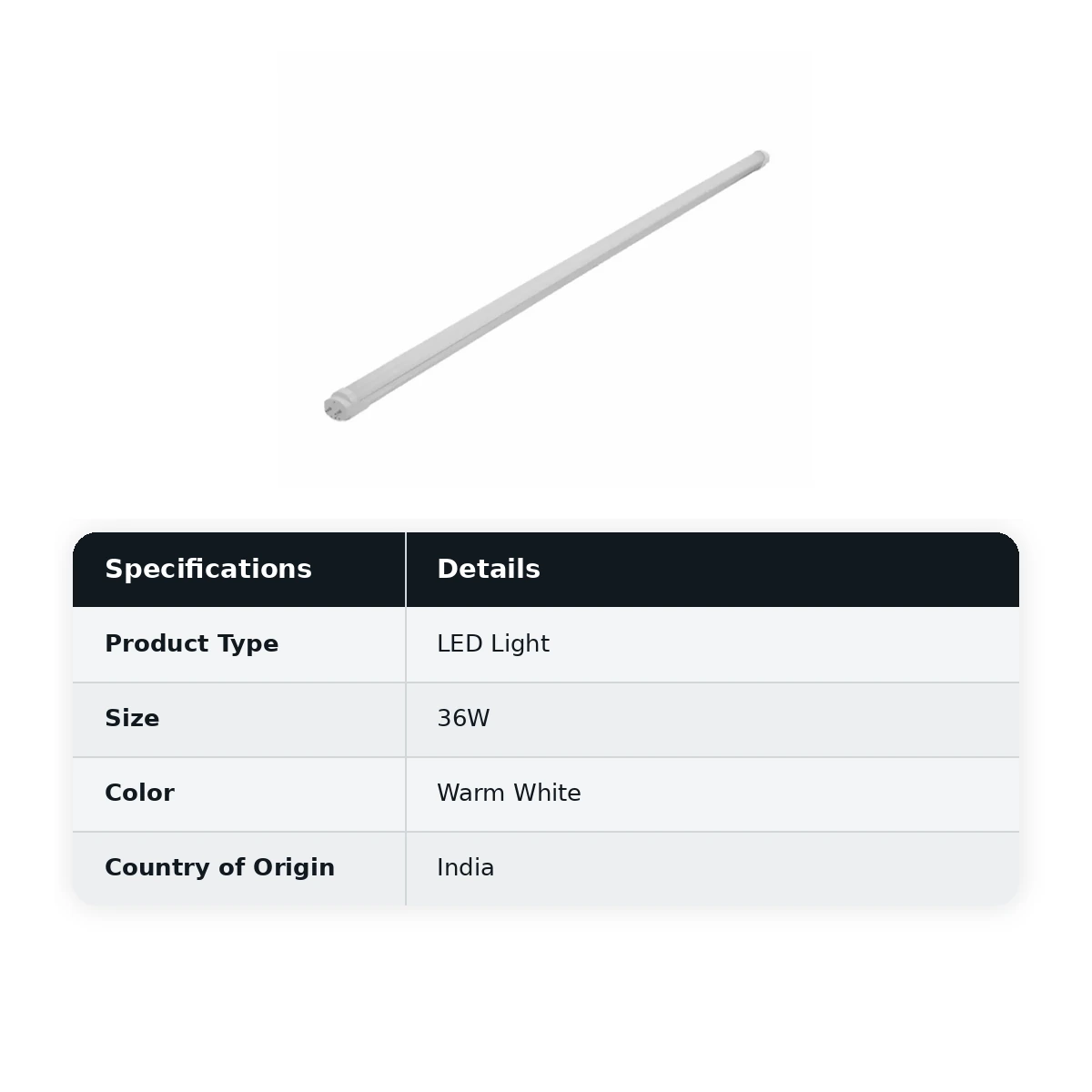 GM Grado LED Batten 36W 3K