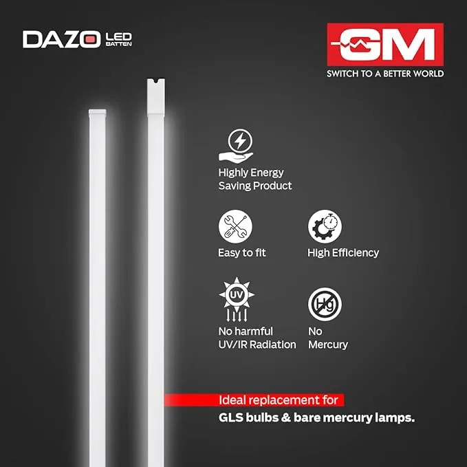 GM Dazo LED Batten 52W 6K