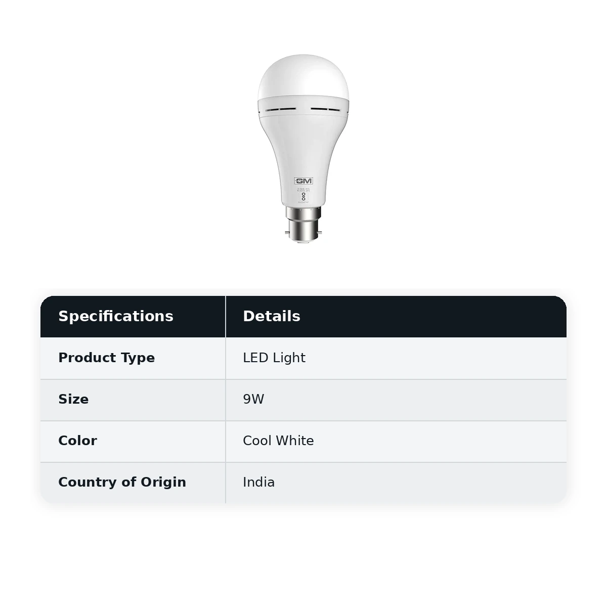 GM EVO Emergency LED Bulb 9W 6K - image 3