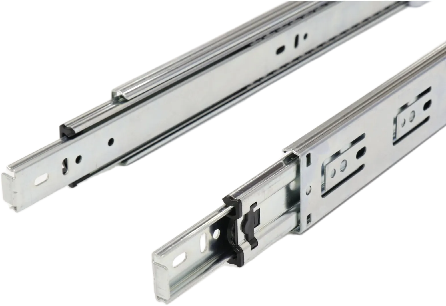 Ebco Hardware, Sleek Telescopic Drawer Channel 
Slides 1 - 35, 250mm, Zinc White- Regular close, STDS1-25-35 