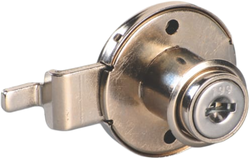 Ebco Multipurpose Lock- Round Straight with metal keys, E-MPL1-22-M