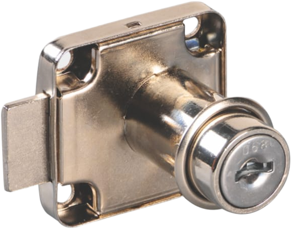 Ebco Square lock 22mm with metal keys, E-SQL1-22-M