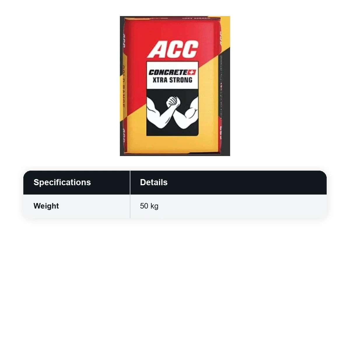 (50 Bags MOQ) ACC Concrete+ Cement 50Kg Bag (50 Bags Multiple)  - image 3