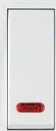 ANCHOR Roma White, 20A, 1 way Switch With Neon 21077
