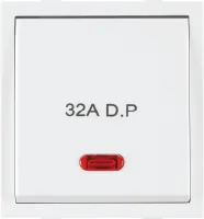 ANCHOR Roma White, 32A, D.P 1 Way Switch With Neon (Heavy Duty Double Pole Main Switch) 21984