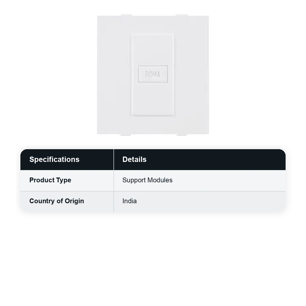 ANCHOR Roma White, Blank Plate Dura 30420 - image 3