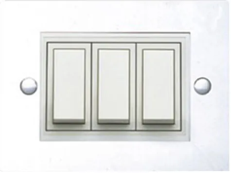 ANCHOR Roma 12 Module Deko Single Mounting Plate (White) 21361WH