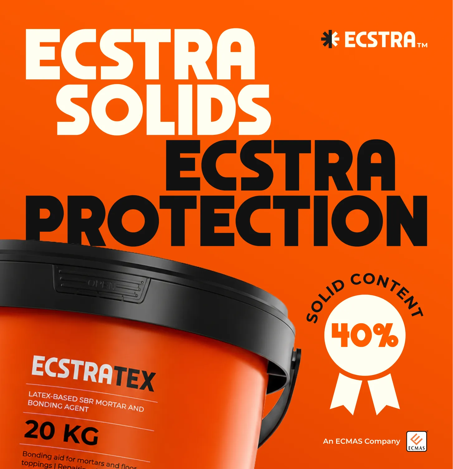 Ecstra TEX Latex-Based SBR Mortar and Bonding Agent 10 kg