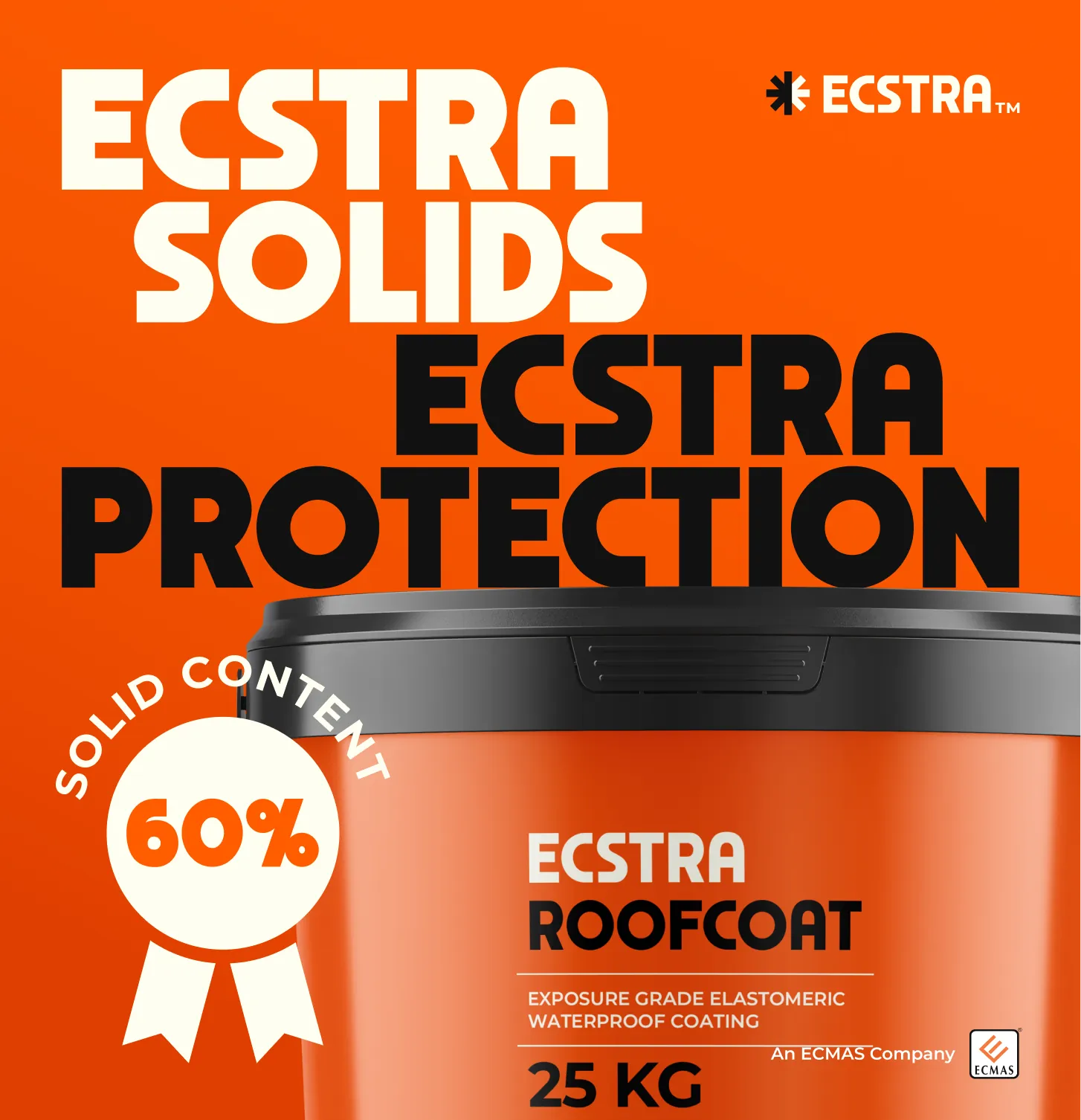 Ecstra RAINBLOK Elastomeric Exterior Protective Waterproof Basecoat 14 kg