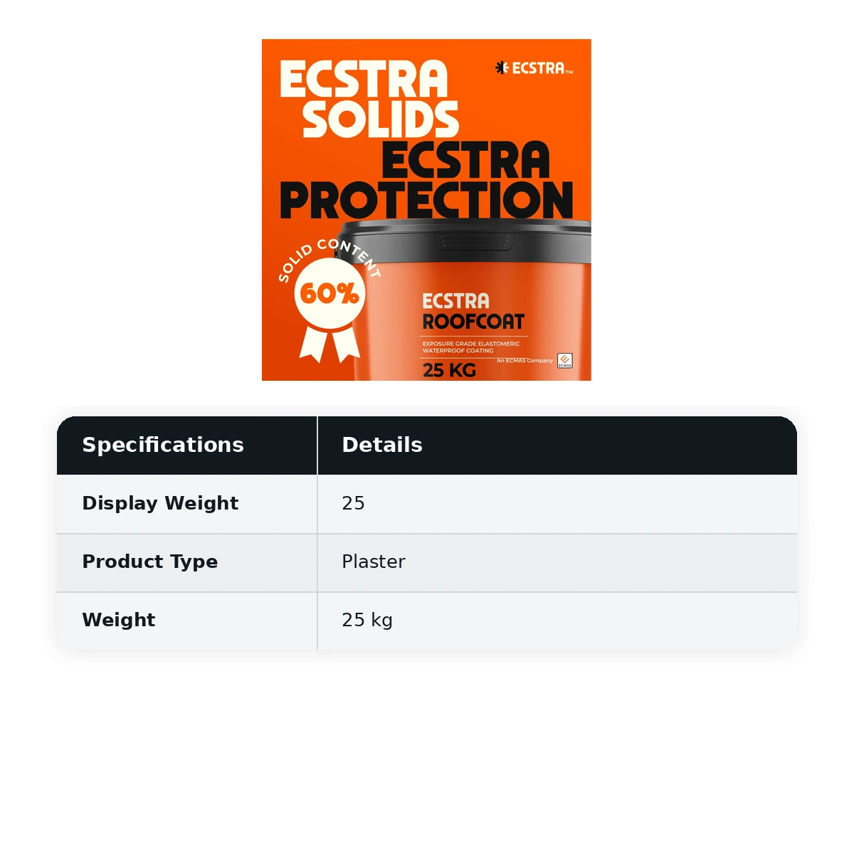 Ecstra WALLPLAST Waterproof Breathable Drying Plaster for Internal and External Walls 25 kg - image 2
