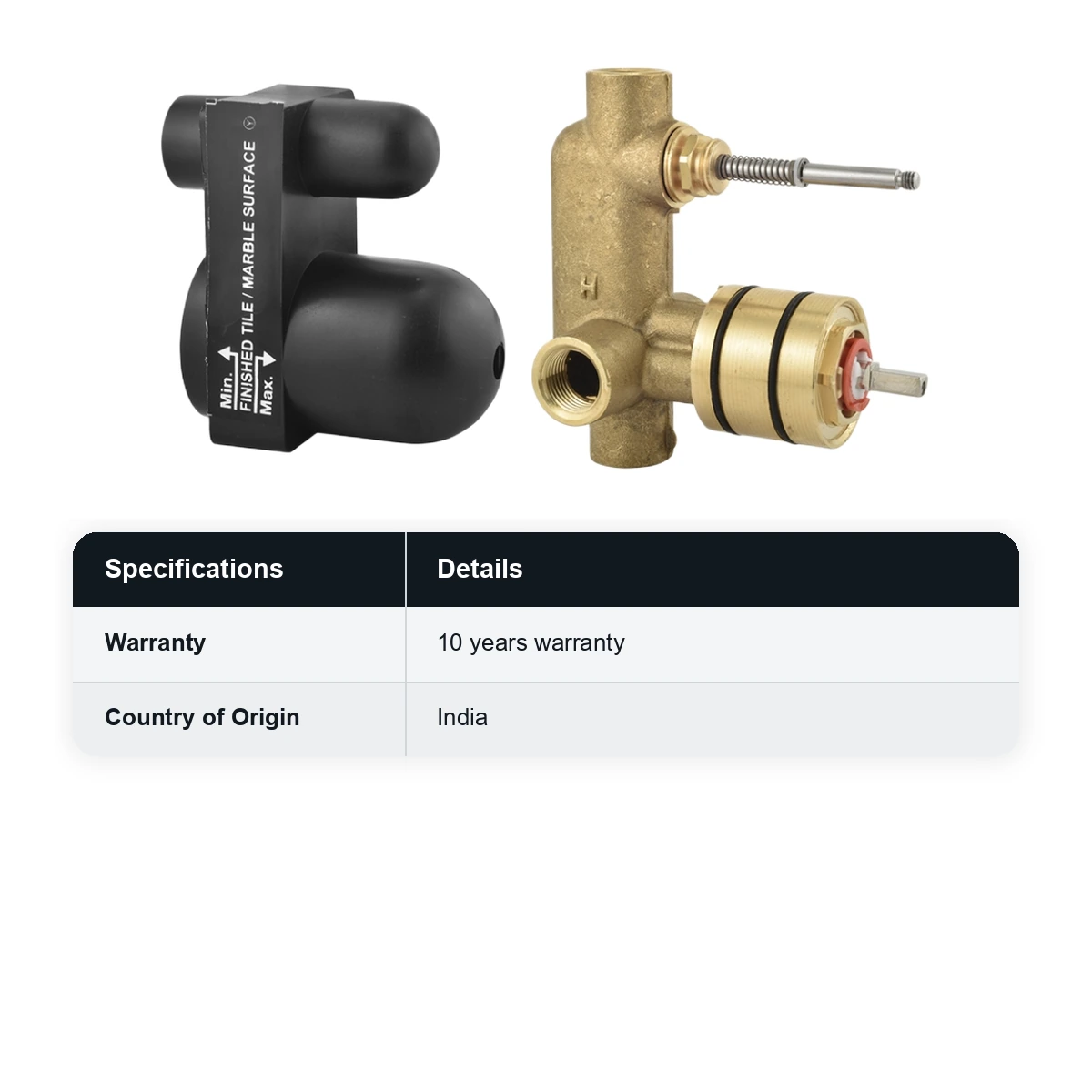 Jaquar - Concealed Body for Single Lever Diverter 40mm Cartridge - ALD-CHR-065M - image 3