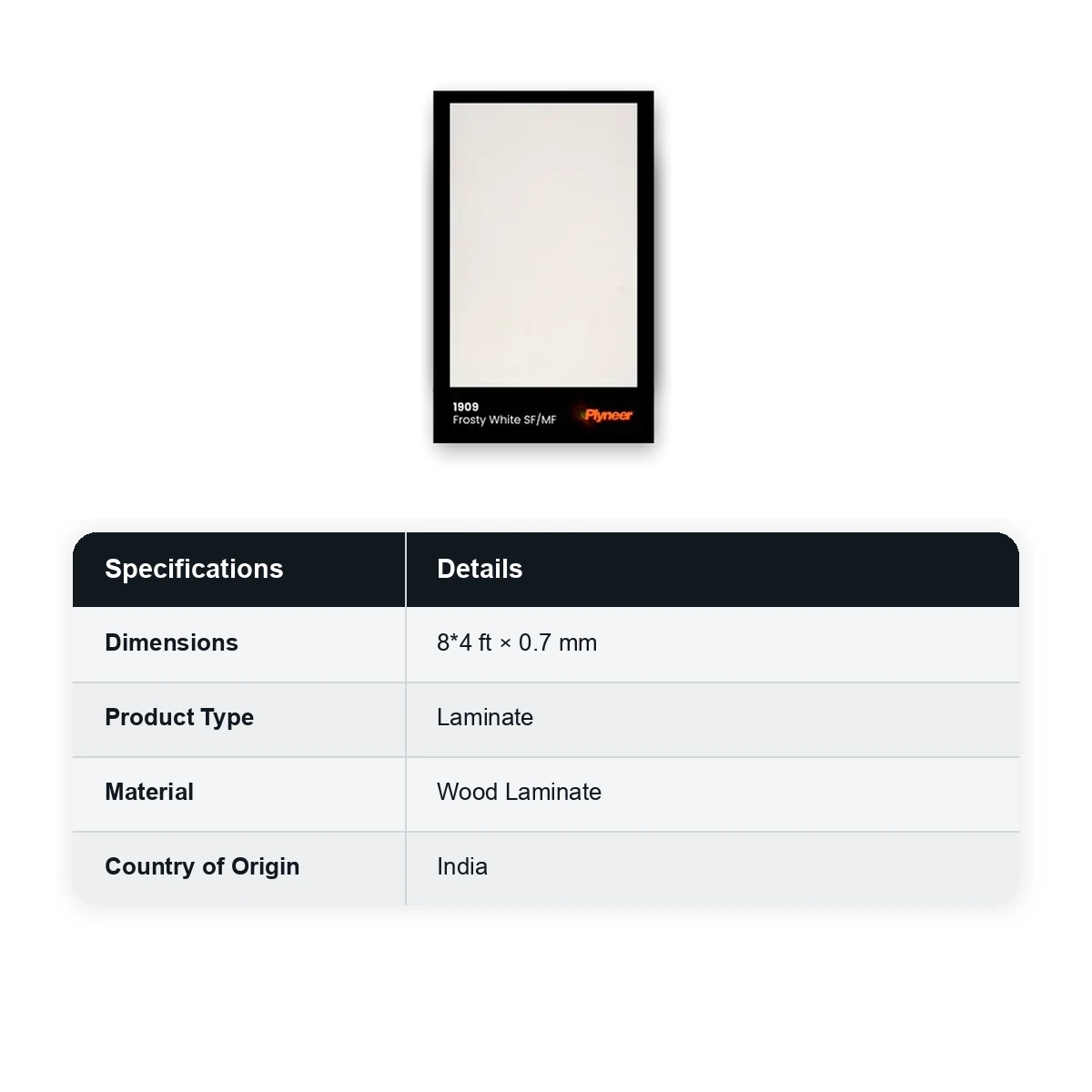 Plyneer Off white Sheet 0.72mm Thickness Phenolic pasting Size: 8*4 Feet - image 2