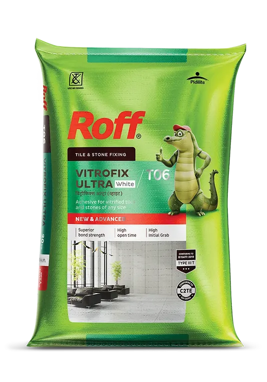 Roff (T06) Vitrofix Ultra Adhesive, White, 20Kg Bag