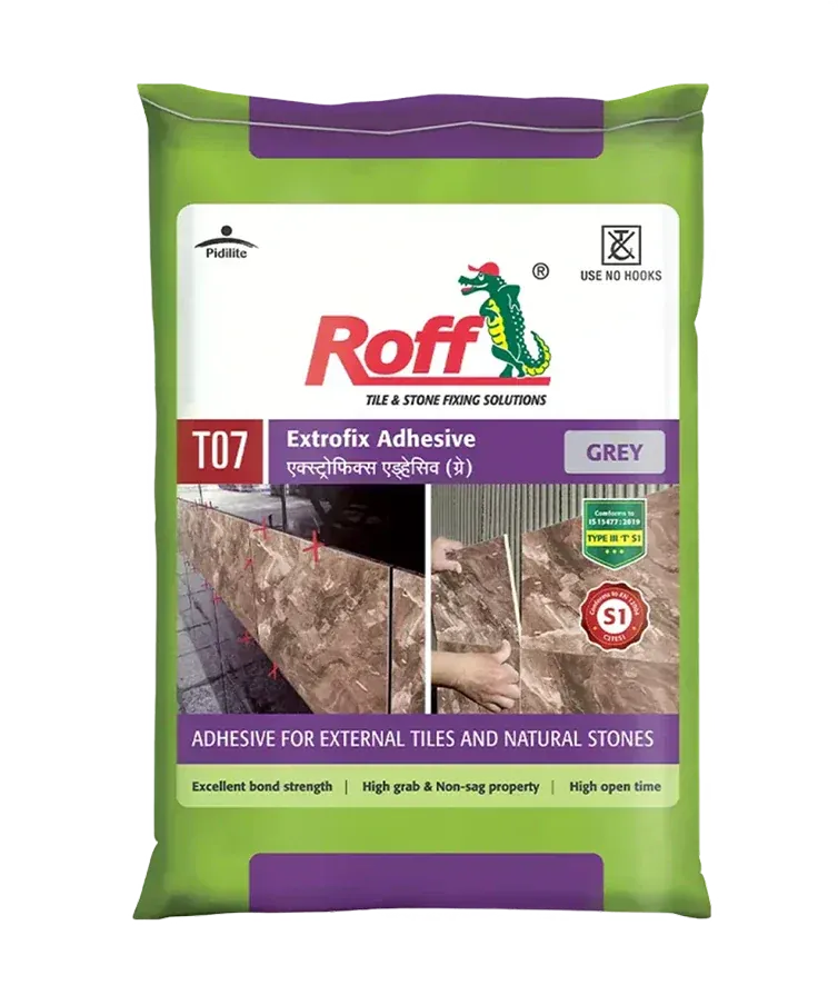 Roff (T07) Extrofix Tile Adhesive, Grey, 20Kg Bag