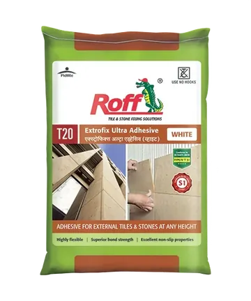 Roff (T20) Extrofix Ultra Adhesive, White, 20Kg Bag