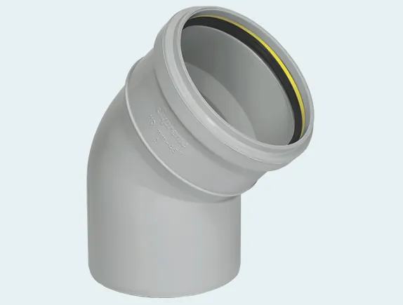 Supreme PVC S.W.R Bend 45°, 50mm, Ring Type