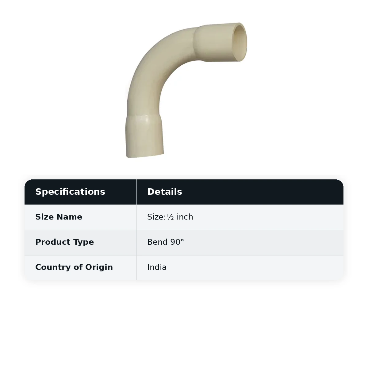 Supreme Lifeline CPVC Bend 90°, ½ inch - image 2